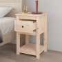 Mesitas de noche 2 uds madera maciza de pino 40x35x61,5 cm de vidaXL, Taquillas y armarios de almacenamiento - Ref: Foro24-82...
