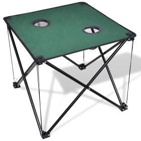 Mesa plegable para camping, color verde oscuro de vidaXL, Mobiliario de camping - Ref: Foro24-41489, Precio: 22,23 €, Descuen...