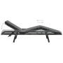 Garden lounger with gray synthetic rattan cushion by vidaXL, Loungers - Ref: Foro24-48147, Price: 163,33 €, Discount: %