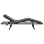 Garden lounger with gray synthetic rattan cushion by vidaXL, Loungers - Ref: Foro24-48147, Price: 163,33 €, Discount: %