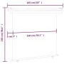 Toldo lateral de balcón gris 160x250 cm de vidaXL, Sombrillas - Ref: Foro24-48434, Precio: 79,99 €, Descuento: %