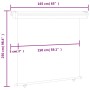 Toldo lateral de balcón gris 160x250 cm de vidaXL, Sombrillas - Ref: Foro24-48434, Precio: 81,80 €, Descuento: %