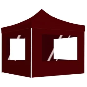 Carpa plegable profesional paredes aluminio color burdeos 2x2 m de vidaXL, Carpas y cenadores - Ref: Foro24-48933, Precio: 17...