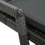 Garden lounger with gray synthetic rattan cushion by vidaXL, Loungers - Ref: Foro24-48147, Price: 163,33 €, Discount: %