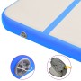 Esterilla inflable de gimnasia con bomba PVC azul 700x100x15 cm de vidaXL, Esteras para pilates y yoga - Ref: Foro24-92671, P...