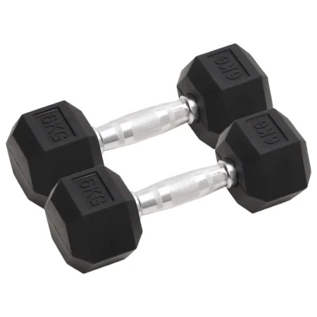 Mancuernas 2 unidades hierro fundido 12 kg de vidaXL, Peso libre - Ref: Foro24-93602, Precio: 58,96 €, Descuento: %