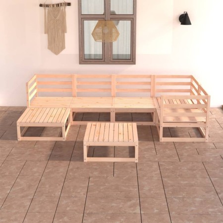 Juego de muebles de jardín 7 piezas madera maciza de pino de vidaXL, Conjuntos de jardín - Ref: Foro24-3075689, Precio: 419,7...