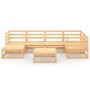 Juego de muebles de jardín 7 piezas madera maciza de pino de vidaXL, Conjuntos de jardín - Ref: Foro24-3075689, Precio: 419,7...