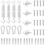 Juego de accesorios para toldo de vela 12 pzas acero inoxidable de vidaXL, Acessorios para toldos - Ref: Foro24-310241, Preci...