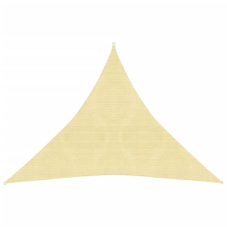 Toldo de vela HDPE beige 160 g/m² 6x6x6 m de vidaXL, Sombrillas - Ref: Foro24-311157, Precio: 39,78 €, Descuento: %