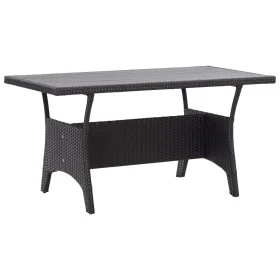 Gartentisch aus schwarzem synthetischem Rattan 120x70x66 cm von vidaXL, Gartentische - Ref: Foro24-316585, Preis: 210,00 €, R...