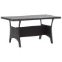 Mesa de jardín ratán sintético negro 120x70x66 cm de vidaXL, Mesas de jardín - Ref: Foro24-316585, Precio: 210,00 €, Descuent...