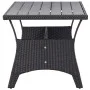 Mesa de jardín ratán sintético negro 120x70x66 cm de vidaXL, Mesas de jardín - Ref: Foro24-316585, Precio: 210,00 €, Descuent...