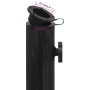Base de sombrilla de hierro fundido negro 44x44x31 cm de vidaXL, Bases para sombrillas - Ref: Foro24-317763, Precio: 57,50 €,...