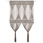Cortina de macramé algodón gris taupé 140x240 cm de vidaXL, Cortinas y visillos - Ref: Foro24-323984, Precio: 50,99 €, Descue...