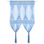 Cortina de macramé algodón azul 140x240 cm de vidaXL, Cortinas y visillos - Ref: Foro24-323990, Precio: 47,84 €, Descuento: %