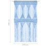 Cortina de macramé algodón azul 140x240 cm de vidaXL, Cortinas y visillos - Ref: Foro24-323990, Precio: 47,84 €, Descuento: %