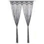 Cortina de macramé algodón gris antracita 140x240 cm de vidaXL, Cortinas y visillos - Ref: Foro24-323992, Precio: 54,80 €, De...