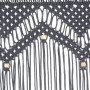Cortina de macramé algodón gris antracita 140x240 cm de vidaXL, Cortinas y visillos - Ref: Foro24-323992, Precio: 54,80 €, De...