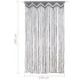 Cortina de macramé algodón gris antracita 140x240 cm de vidaXL, Cortinas y visillos - Ref: Foro24-323992, Precio: 54,80 €, De...