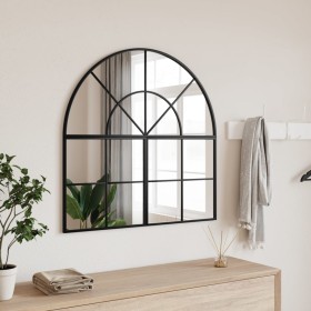Espejo de pared arco de hierro negro 80x80 cm de vidaXL, Espejos - Ref: Foro24-3200631, Precio: 134,73 €, Descuento: %