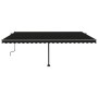 Toldo de pie retráctil manual gris antracita 500x300 cm de vidaXL, Toldos - Ref: Foro24-3069779, Precio: 585,43 €, Descuento: %