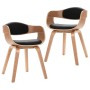 Sillas de comedor 2 unidades madera curvada y cuero sintético de vidaXL, Sillas de comedor - Ref: Foro24-287388, Precio: 284,...