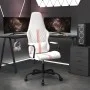 Silla gaming con masaje cuero sintético rosa y blanco de vidaXL, Sillones para videojuegos - Ref: Foro24-345565, Precio: 103,...