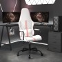 Silla gaming con masaje cuero sintético rosa y blanco de vidaXL, Sillones para videojuegos - Ref: Foro24-345565, Precio: 105,...