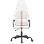 Silla gaming con masaje cuero sintético rosa y blanco de vidaXL, Sillones para videojuegos - Ref: Foro24-345565, Precio: 103,...