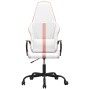 Silla gaming con masaje cuero sintético rosa y blanco de vidaXL, Sillones para videojuegos - Ref: Foro24-345565, Precio: 105,...