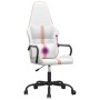 Silla gaming con masaje cuero sintético rosa y blanco de vidaXL, Sillones para videojuegos - Ref: Foro24-345565, Precio: 105,...