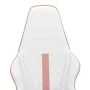 Silla gaming con masaje cuero sintético rosa y blanco de vidaXL, Sillones para videojuegos - Ref: Foro24-345565, Precio: 103,...