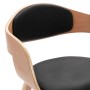Sillas de comedor 2 unidades madera curvada y cuero sintético de vidaXL, Sillas de comedor - Ref: Foro24-287388, Precio: 284,...
