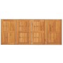 Mesa de jardín superficie de madera ratán PE beige 190x80x74 cm de vidaXL, Mesas de jardín - Ref: Foro24-365311, Precio: 243,...