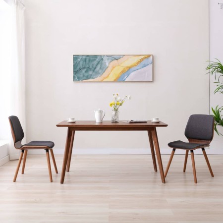 Sillas de comedor 2 unidades de tela gris de vidaXL, Sillas de comedor - Ref: Foro24-287384, Precio: 305,03 €, Descuento: %
