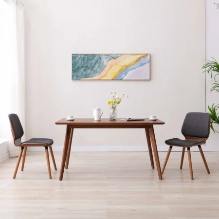 Sillas de comedor 2 unidades de tela gris de vidaXL, Sillas de comedor - Ref: Foro24-287384, Precio: 299,11 €, Descuento: %