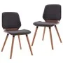 Sillas de comedor 2 unidades de tela gris de vidaXL, Sillas de comedor - Ref: Foro24-287384, Precio: 299,11 €, Descuento: %