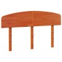 Cabecero de cama madera maciza de pino marrón cera 140 cm de vidaXL, Cabeceros y pies de cama - Ref: Foro24-842505, Precio: 5...