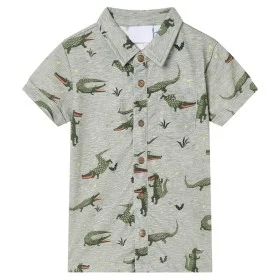 Camisa de niños caqui claro melange 92 de vidaXL, Camisetas para niños - Ref: Foro24-12104, Precio: 10,44 €, Descuento: %