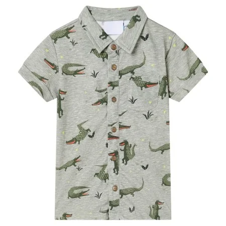 Camisa de niños caqui claro melange 92 de vidaXL, Camisetas para niños - Ref: Foro24-12104, Precio: 10,44 €, Descuento: %