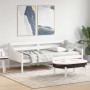 Sofá cama de madera maciza de pino blanco 100x200 cm de vidaXL, Camas y somieres - Ref: Foro24-842835, Precio: 125,69 €, Desc...