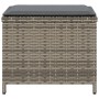 Taburetes de jardín con cojines 4 uds ratán PE gris 41x41x36 cm de vidaXL, Otomanas de exterior - Ref: Foro24-365043, Precio:...