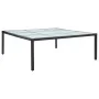 Mesa de comedor de jardín ratán sintético negro 200x200x74 cm de vidaXL, Mesas de jardín - Ref: Foro24-46132, Precio: 267,71 ...