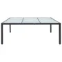 Mesa de comedor de jardín ratán sintético negro 200x200x74 cm de vidaXL, Mesas de jardín - Ref: Foro24-46132, Precio: 267,71 ...