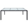 Mesa de comedor de jardín ratán sintético negro 200x200x74 cm de vidaXL, Mesas de jardín - Ref: Foro24-46132, Precio: 270,59 ...