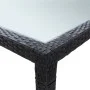 Mesa de comedor de jardín ratán sintético negro 200x200x74 cm de vidaXL, Mesas de jardín - Ref: Foro24-46132, Precio: 267,71 ...