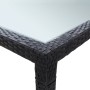 Mesa de comedor de jardín ratán sintético negro 200x200x74 cm de vidaXL, Mesas de jardín - Ref: Foro24-46132, Precio: 270,59 ...