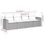 Set de sofás de jardín 4 pzas y cojines ratán sintético marrón by vidaXL, Modular outdoor sofas - Ref: Foro24-3251020, Price:...