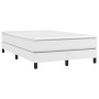 Cama box spring con colchón cuero sintético blanco 120x190 cm de vidaXL, Camas y somieres - Ref: Foro24-3269672, Precio: 395,...